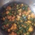 Pinal Patel's cooksnap of when they made ભીંડા બટેકા નું શાક (Bhinda Bataka Shak Recipe In Gujarati).