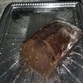 El cooksnap de Laura Carri cuando hizo Budín chocolatoso de maicena y nueces (apto celíacos).