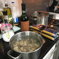 El cooksnap de Rafael Montoya cuando hizo Spaghetti alle vongole o espaguetis con almejas.
