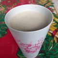 El cooksnap de Oscar Ramos cuando hizo Batido de Avena, manzana y banana🍏🍌.