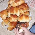 El cooksnap de Marina Aylén cuando hizo Medialunas dulces.