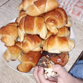 El cooksnap de Marina Aylén cuando hizo Medialunas dulces.