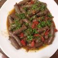 hoda alshalakamy( OM Nada)'s cooksnap of when they made طبق السجق.