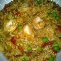 MrsO'Neal's cooksnap of when they made Shrimp Jambalaya.