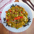 Cooksnap dari Lely Puspitasari Bunda Arkanaya untuk resep Tumis Bunga Pepaya Anti Pahit