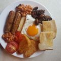 El cooksnap de John Newton cuando hizo Desayuno Inglés (Full English breakfast).