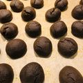 Lau Lavina 的 Sweet potato snowball cookie 紫薯雪球曲奇 cooksnap