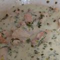 El cooksnap de Norma Barrionuevo cuando hizo Pollo a la crema de verdeo.