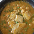 El cooksnap de Jonas Cobos cuando hizo Merluza en salsa con gambas.