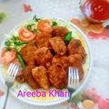 Areeba Khan's cooksnap of when they made Chicken nuggets.