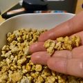 El cooksnap de Paula Villalobos cuando hizo Garrapiñadas de girasol.