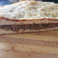 El cooksnap de Davit González cuando hizo Pizza rellena con carne picada.