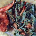 El cooksnap de Naty Orue cuando hizo Fideos de acelga caseros con salsa de jamón crudo a la crema.