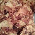 El cooksnap de Victoria Cespedes cuando hizo Tortitas de papa, muzzarella y jamón.