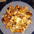 El cooksnap deMerche CG cuando hizo Calabaza champiñones y pollo con cebolla caramelizada.