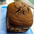 El cooksnap de Suyai Restobar cuando hizo Torta de chocolate en panificadora, decorada con glasé de limón.