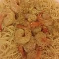 cftduran's cooksnap of when they made Lemon Pepper Shrimp over Pasta.