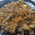 El cooksnap de AzaDC cuando hizo Solomillo de pavo encebollado.