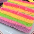 Cooksnap dari shintadevia untuk resep Rainbow cake 1 telur (kukus)