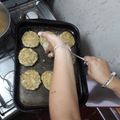 El cooksnap de Raquel Rodriguez cuando hizo Hamburguesas de lentejas.