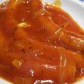 El cooksnap de Ale Altamirano cuando hizo Salchichas frescas con salsa de tomate.