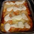El cooksnap de jluiscaro63 cuando hizo Pastel de macarrones con salsa de queso azul.