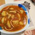 El cooksnap de Sergio Peñalver cuando hizo Guiso de pota y perca.