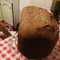 Evelin Balogh_1 Cooksnap-ja, amikor elkészítette a(z) Csokoládés kalács kenyérsütő gépben receptet.