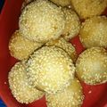 Cooksnap dari Winda Februanty untuk resep Onde-onde wijen isi kacang hijau