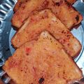 Kaanta garg का कुकस्नैप जब उन्होंने सूजी टोस्ट (Suji toast recipe in hindi) बनाया था।