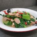 Cooksnap dari Rara Chairunnisa untuk resep Sawi Hijau with Shrimp and Sausage