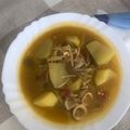 El cooksnap de Paco Morales cuando hizo Cazuela de fideos con calamares 🦑.