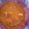 El cooksnap de Eduardo cuando hizo Flan con caramelo.