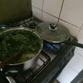 El cooksnap de Danime Naomi Armijo Cordero cuando hizo Tortilla de coliflor y espinacas.
