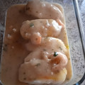 El cooksnap de chony cuando hizo Lomos de merluza en salsa verde con gambas.