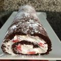 El cooksnap de Esperanza Díaz Guerrero cuando hizo Tronco de chocolate con fresas y nata.