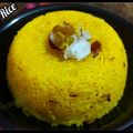 Sumanjli Meshi-Da-Dhaba का कुकस्नैप जब उन्होंने यलो मीठे राइस (yellow meethe rice recipe in Hindi) बनाया था।