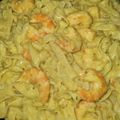 El cooksnap de Maria Garcia cuando hizo Tagliatelle con salsa de gambas.