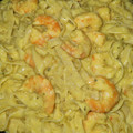 El cooksnap de Maria Garcia cuando hizo Tagliatelle con salsa de gambas.