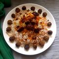 کوک اسنپ Safura Dabiri بعد از امتحان کردن رشته پلو با گوشت قلقلی.