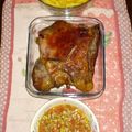 El cooksnap de Diego Fernando Eichenberg cuando hizo Vacío al Horno con Papas Fritas  y Salsa Criolla.