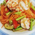 รูป Cooksnap ของ Rattanaporn เมื่อเขาทำ ส้มตำแครอทกุ้งเสียบ (แบบคลุกเส้น)