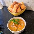 Klaudiabergyan Cooksnap-ja, amikor elkészítette a(z) Sonkás-tejfölös lencseleves receptet.