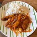El cooksnap de Julieta Ceron cuando hizo Pollo agridulce.