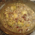 El cooksnap de irenzita cuando hizo Alcachofas con gambas y jamón.