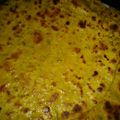Mumtaz Ramzan's cooksnap of when they made Besan ki Roti / Paratha.