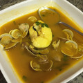 El cooksnap de Elena cuando hizo Sopa de pescado.