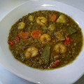 El cooksnap de InmaSM cuando hizo Lentejas con curry y gambas.