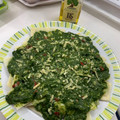 El cooksnap de Romi Jara cuando hizo Salsa de espinaca.