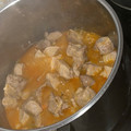El cooksnap de Ana Ortega cuando hizo Carne de cerdo en salsa.